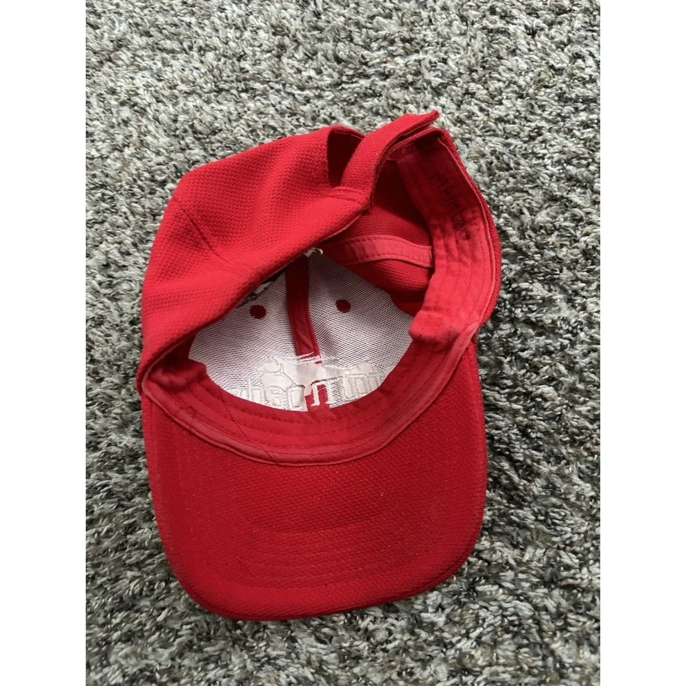 Augusta Sportswear Youth Baseball Hat Stampede Mustangs Red Strapback OSFM Youth